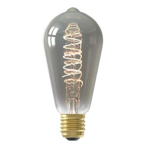 Dimmbare Calex E27 LED-Edisonlampe Grau, 4W, 1800K