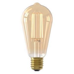 Dimmbare Calex E27 LED-Edisonlampe Bernstein, 3,5W, 2100K