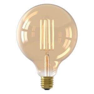 Dimmbare Calex E27 LED-Filament Lampe Bernstein, 4,5W, 2100K