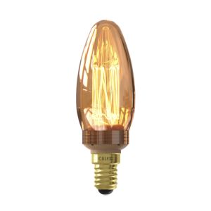 Dimmbare Calex E14 LED-Kerzenlampe Bernstein, 2,3W, 1800K