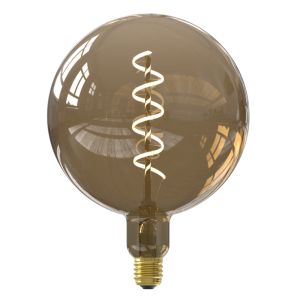 Dimmbare Calex E27 LED-Filament Lampe Kalmar, Braun, 5W, 1800K