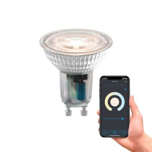 Calex Smart LED-Lampe GU10, 4,9W, 2200-4000K