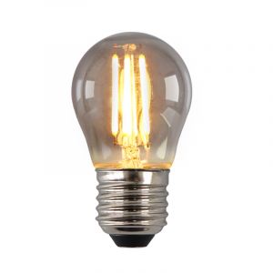 Dimmbare E27 LED Lampe, P45, 3w, Rauchglas, 2200K