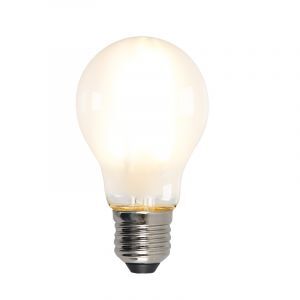 Dimmbare E27 LED Lampe, A60, 5W, weiß glas, 2700k
