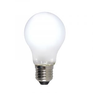 Dimmbare E27 LED Lampe, A60, 5W, weiß glas, 6500k