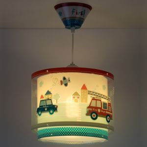 Blaue Kinder Pendelleuchte Kunststoff, Police