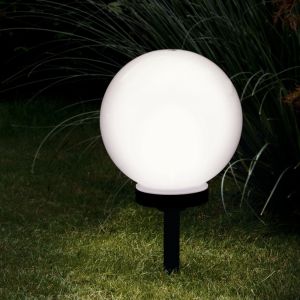Schwarze Außenstrahler Kunststoff, Zora, 0,5W, 3000K LED, IP44, mit Schalter