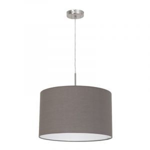 Anthrazit moderne Pendelleuchte Stoff, Abano