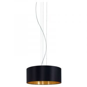 Goldene moderne Pendelleuchte Stoff, Terme