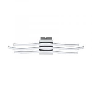 Chrom moderne Deckenleuchte Kunststoff, Therese, 26W, 3000K LED