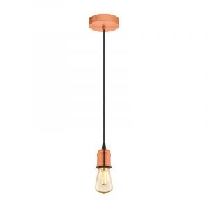 Kupfer vintage Pendelleuchte Metall, Christel