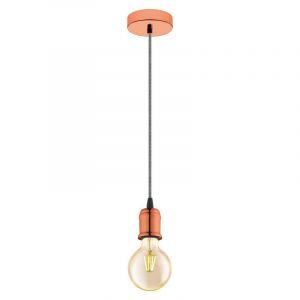 Kupfer vintage Pendelleuchte Metall, Christel