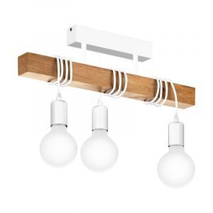 Holz Deckenlampe Weiß, Anton