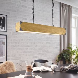 Holz Pendelleuchte Landhaus, Katrijn