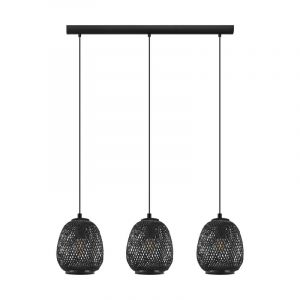 Holz Pendelleuchte Schwarz, Nicole