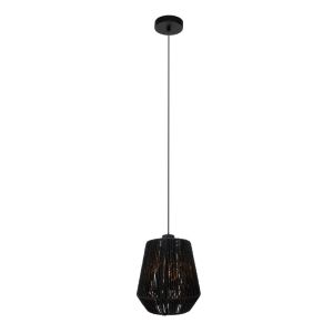 Papier Pendelleuchte Schwarz, Caine
