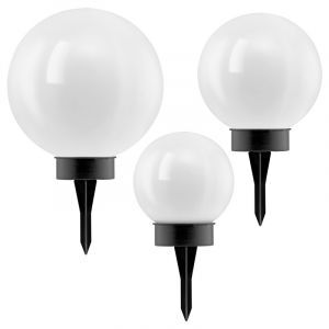 Schwarze Außenstrahler Kunststoff, Zora, 0,5W, 3000K LED, IP44, mit Schalter