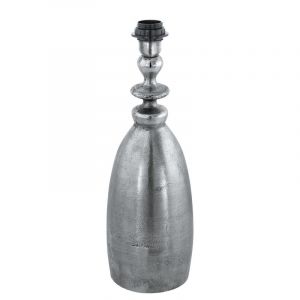 Nickel retro Tischleuchte Aluminium, Abdel, mit Schalter