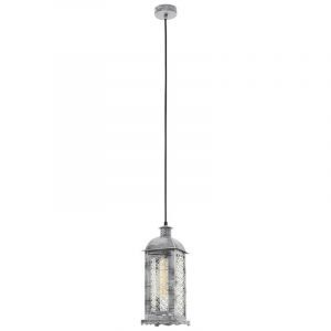 Silberne retro Pendelleuchte Metall, Abderrahman