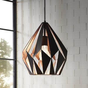 Schwarze design Pendelleuchte Metall, Acri