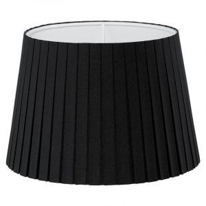 Schwarze Lampenschirm Noah, Stoff, klassisch