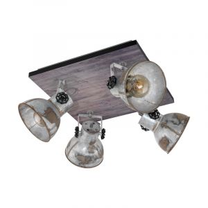 Holz Deckenstrahler Braun, Angelina