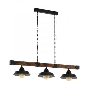 Holz Pendelleuchte Braun, Josia