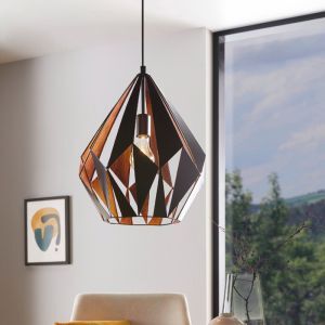 Schwarze moderne Pendelleuchte Metall, Acri