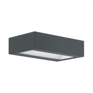 Anthrazit moderne Außenleuchte Stahl, Simen, 4W, 3000K LED, IP44