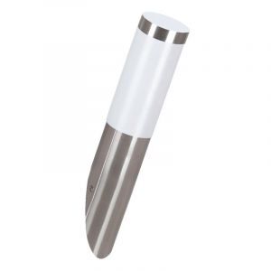Silberne Außenleuchte Kunststoff, Carlein, IP44
