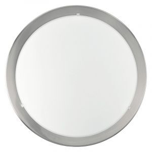 Nickel Deckenlampe Glas, Agena