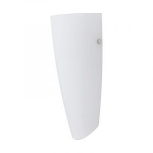 Nickel design Wandleuchte Glas, Emir