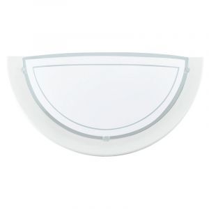 Weiße moderne Wandleuchte Glas, Agena