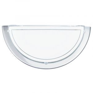 Chrom moderne Wandleuchte Glas, Agena