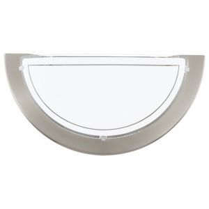 Nickel moderne Wandleuchte Glas, Agena