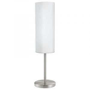 Nickel Tischleuchte Glas, Ciuda, mit Schalter