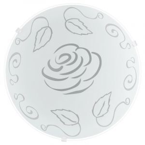 Weiße Deckenlampe Glas, Bada
