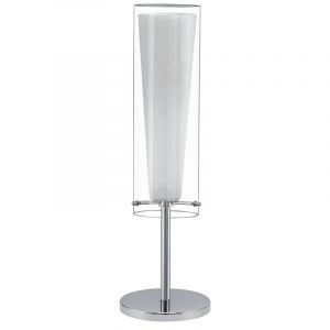 Chrom design Tischleuchte Glas, Barceno, mit Schalter
