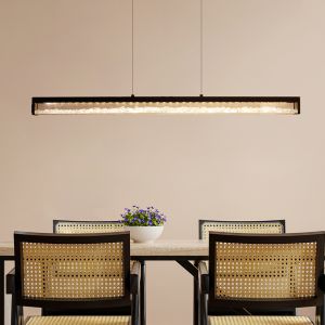 Schwarze design Pendelleuchte Kristall, Aarnoud, 6W, warm- bis kaltweiß einstellbare LED, mit Touch-Dimmer