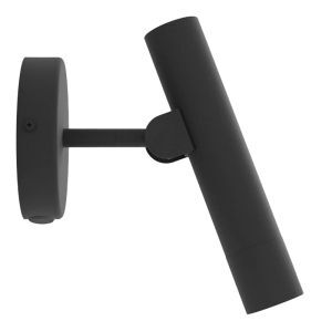 Schwarze moderne Wandleuchte Aluminium, Aleyna, 5W, 3000K LED, mit Schalter