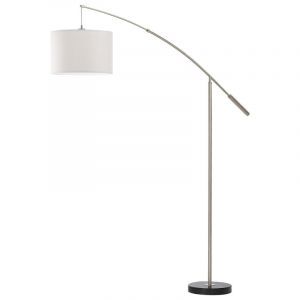 Nickel moderne Bogenlampe Stoff, Ralph, mit Schalter