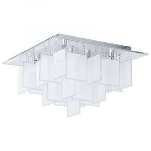 Chrom design Deckenlampe Glas, Sil