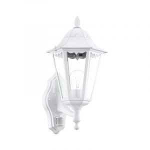 Weiße antik Außen Wandleuchte mit Bewegungsmelder Aluminium, Leanna, IP44