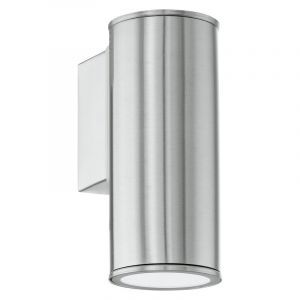 Silberne moderne Außenleuchte Edelstahl, Marlies, IP44