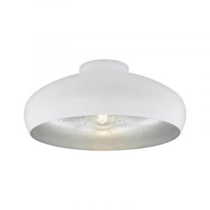 Weiße industrielle Deckenlampe Metall, Egine