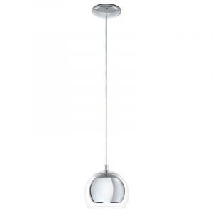 Chrom design Pendelleuchte Glas, Iroma