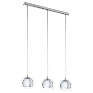 Chrom design Pendelleuchte Glas, Iroma