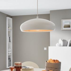 Kupfer moderne Pendelleuchte Halbkugel Metall, Egine
