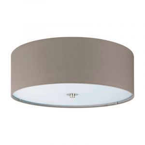 Taupe moderne Deckenleuchte Stoff, Abano