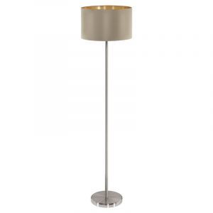 Goldene moderne Stehlampe Stoff, Terme, mit Schalter